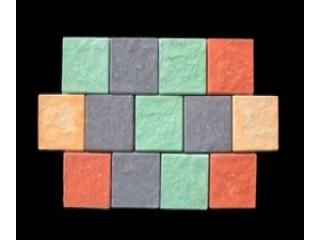 Gạch cubic sần màu đỏ